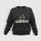 Adidas Essentials Logo Γυναικείο Φούτερ Μαύρο / Pre Owned